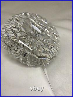 Clear Crystal Art Deco Paperweight