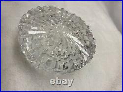 Clear Crystal Art Deco Paperweight
