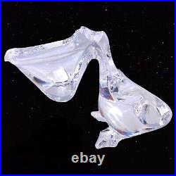 Colle Vilca Italian Art Glass 24 Crystal Pelican Figurine Paperweight 4T 6W