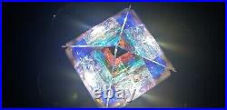 Crystal optic art dichroic chameleon NASA glass Storms Sands Kuhn Luxor pyramid