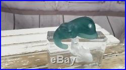 Daum RARE retired vintage vtg Cat fish cystal AS IS french france paperweight