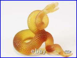 Daum Vipere Pate De Verre Glass Viper Serpent Snake Figurine Paperweight
