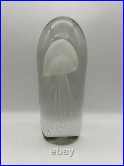 Dynasty Gallery Heirloom Art Glass Jellyfish Paperweight Glow In The Dark 9