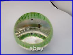 Early Perthshire Glass 1970 Dragonfly Paperweight Millefiori Garland #407/500