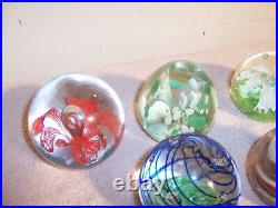 Estate Group (11) Vintage Original Art Glass Paperweights