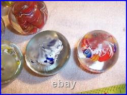 Estate Group (11) Vintage Original Art Glass Paperweights