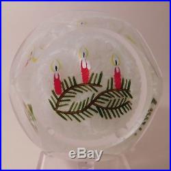 FABULOUS & Vintage Perthshire 1999 Christmas Motif Paperweight Limited Edition