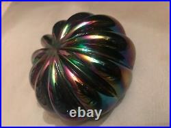 FAB! Vintage 1993 ROBERT EICKHOLT Iridescent Art Glass Sea Urchin Paperweight