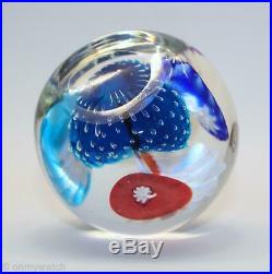FINE Vtg MURANO FRATELLi TOSO Art GLaSs Paperweight Floral FABULOUS COLOR