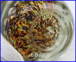 FROM A FRIEND Gentile Glass Paperweight with Lighted Antique Ornate Glass Base