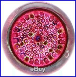 Fantastic WHITEFRIARS Vintage Colorful MILLEFIORI Canes Art Glass PAPERWEIGHT