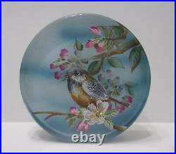 Fenton Glass Chickadee Cherry Blossoms Jewel Paperweight Ltd Ed Spindler #14/23