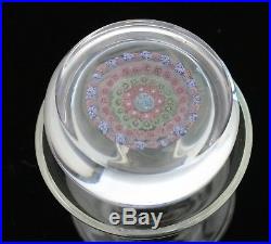 Fine Vintage Baccarat Concentric Circles Millefiori Paperweight Signed