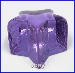 Fire And Light Lavender Purple Neodymium Shooting Star Art Glass Paperweight