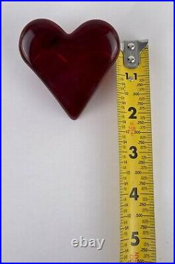 Fire & Light Recycled Glass Heart Paperweight Sunburst