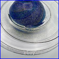 Glass Eye Studio Celestial Series Rings of Saturn American Art Glass Paperweight