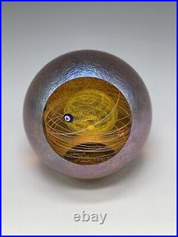 Glass Eye Studio GES #1821/2000 Solar System Art Glass Paperweight Planet