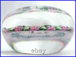 Gorgeous Large Drew Ebelhare Concentric Floral Millefiori Paperweight EXCELLENT
