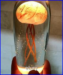 HOT ISLAND GLASS Hawaii Maui JELLYFISH Paperweight 6 Signed 1999 Art Glass