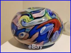 HUGE Vintage Murano Glass Paper Weight By Fratelli Toso