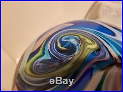 HUGE Vintage Murano Glass Paper Weight By Fratelli Toso
