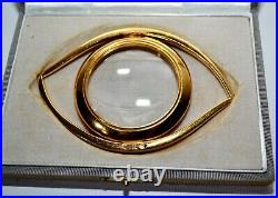 Hermes Magnifying Glass Cleopatre Loupe Oeil Paperweight Vintage Authentic