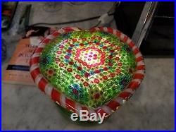 Huge Vintage Basket of Flowers Paperweight With Base Clichy knockoff
