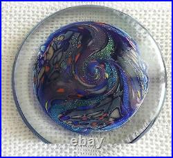 Incredible Rollin Karg Dichroic Art Glass / Sculpture Large & Heavy signed 1997