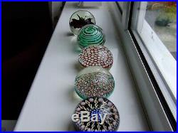 Job Lot Of Vintage Paper weight 1960's Inc Perthshire Langham Glass Murano