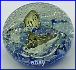 Joe St Clair faceted glass paperweight