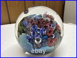 Josh Simpson Coral Ocean Reef Art Glass 3 Paperweight SIGNED/DATED Authentic