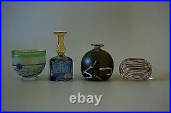 Kosta Boda Bertil Vallien Collection Of Three Vases And Paperweight