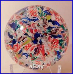LOVELY Antique AMERICAN END OF DAY SCRAMBLE Art Glass Paperweight (Circa 1890)