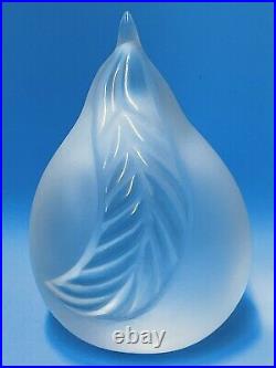 Lalique Pear French Crystal Paperweight