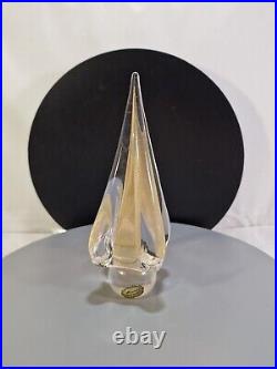 Large Murano Paperweight Gold Tree Studio Art Glass Paperweight 8