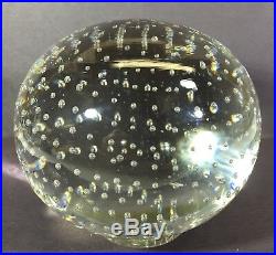 Large Vintage Steuben Clear Signed Luminor Ball