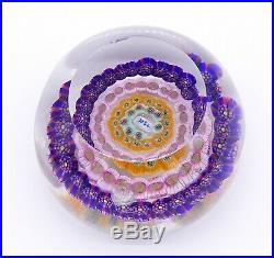 Lot 3 Vintage/Antique PERSHIRE Art Glass Paperweights Millefiori Silhouette Cane