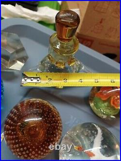 Lot Of 16 Antique And Vintage Blown Glass Paperweights