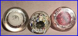 Lot of 3 Vintage Mid Century Fratelli Toso Paperweights