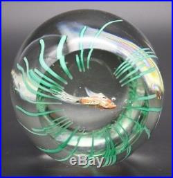 Lovely LARGE Vintage MURANO Cenedese FISH Aquarium Art Glass PAPERWEIGHT