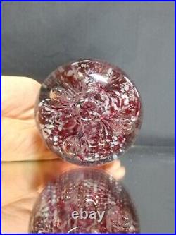 MUSEUM QUALITY! 19th c. Whimsy Glass Pedestal PAPERWEIGHT Millville Hat Stand