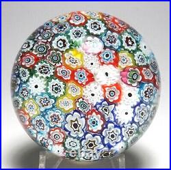 Magnum Murano Closepacked Millefiori Paperweight probably by Ferro & Lazzarini