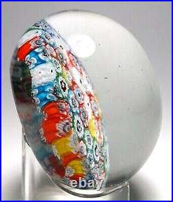 Magnum Murano Closepacked Millefiori Paperweight probably by Ferro & Lazzarini