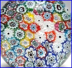 Magnum Murano Closepacked Millefiori Paperweight probably by Ferro & Lazzarini