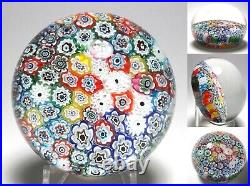 Magnum Murano Closepacked Millefiori Paperweight probably by Ferro & Lazzarini