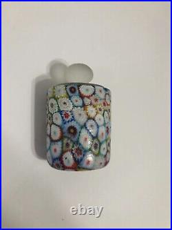 Mid Century Fratelli Toso Murano Italy Millefiori Glass Paperweight RARE