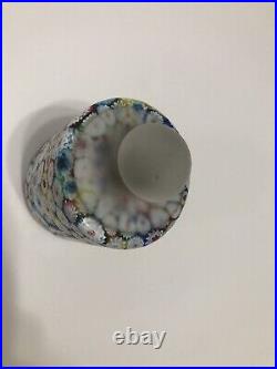 Mid Century Fratelli Toso Murano Italy Millefiori Glass Paperweight RARE