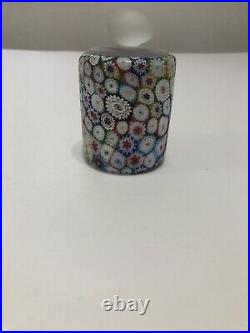 Mid Century Fratelli Toso Murano Italy Millefiori Glass Paperweight RARE