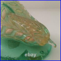 Mid-century BAROVIER TOSO Murano Glass Fruit PEAR Sculpture Paperweight GRAFFITO
