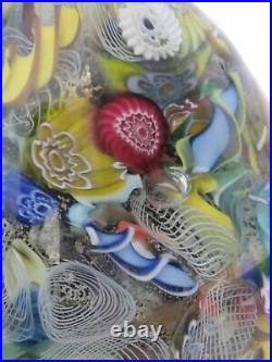 Millefiori Fornasa De Mvran A L'Insecna Del Moreto Italy Art Glass Paperweight